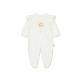 ivory cotton babygrow rainbow - 1m