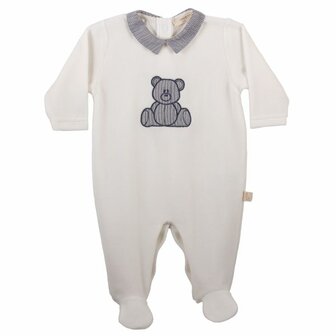 Velours babygrow Teddy 6m