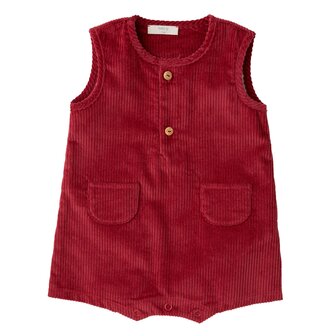 Romper corduroy bordeaux 1m