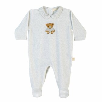 Grey velours pyama Teddy 1m