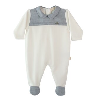 Ivory velours pyama Warley 1m