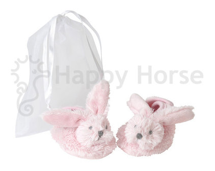 Pink Rabbit Richie Slippers in organza bag