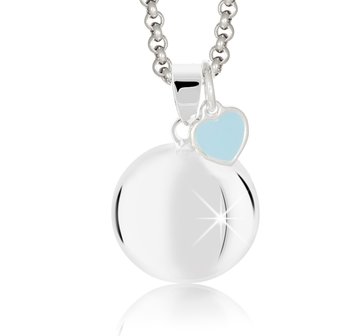 Harmony Ball Blue enamelled heart