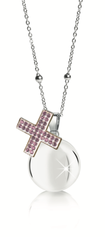 Harmony Ball pink crystal cross 