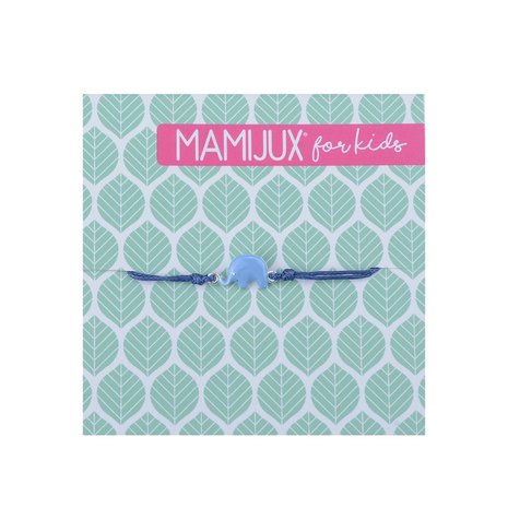 MAMIJUX - Blue Enamelled elephant bracelet