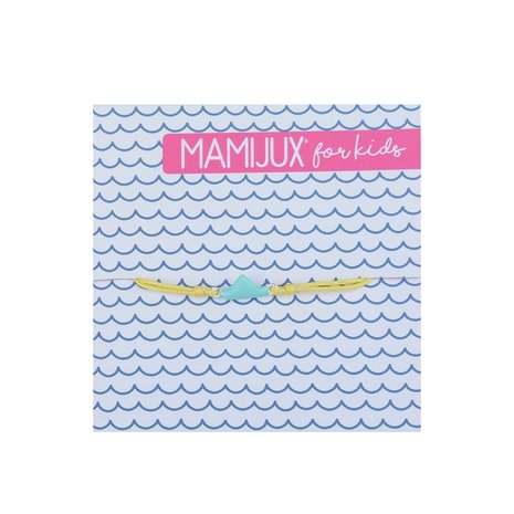 MAMIJUX - Light Green Enamelled boat bracelet