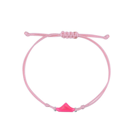 MAMIJUX - Fuchsia Enamelled boat bracelet