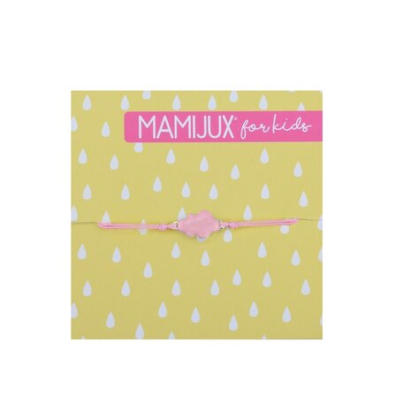 MAMIJUX - Pink Enamelled cloud bracelet