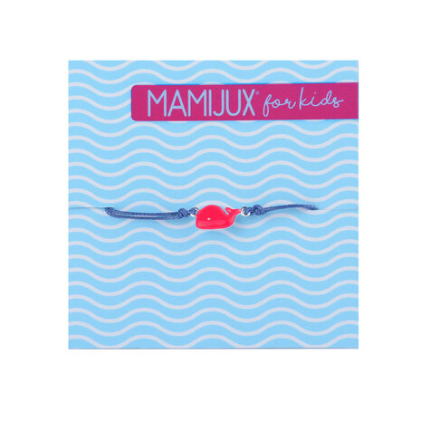 MAMIJUX - Red Enamelled whale bracelet