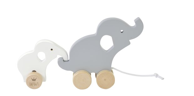 Wooden Elephant Pulltoy in Giftbox