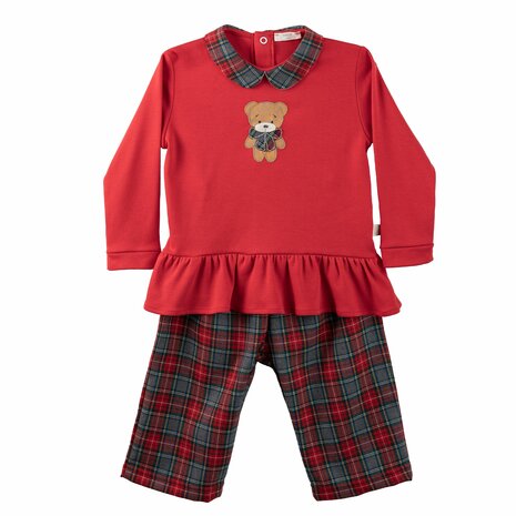 Red pyamas Holiday with giftbag 12m