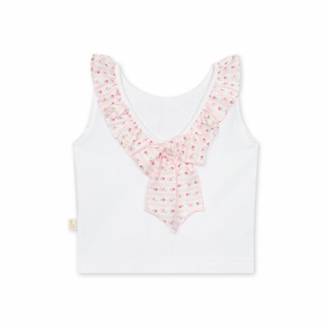 Denim t-shirt - flower detail 12m