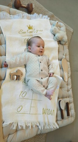 Towel 'See how I grow' Gold
