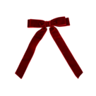 BL-Hair-Clip-Velvet-Bow--Red