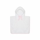 Hooded-bath-poncho-Hello-Sea-pink-detail