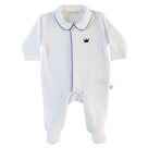 White-velours-pyama-Little-Royals-navy-detail-1m